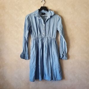 asos Chambray Maternity Long Sleeve Dress